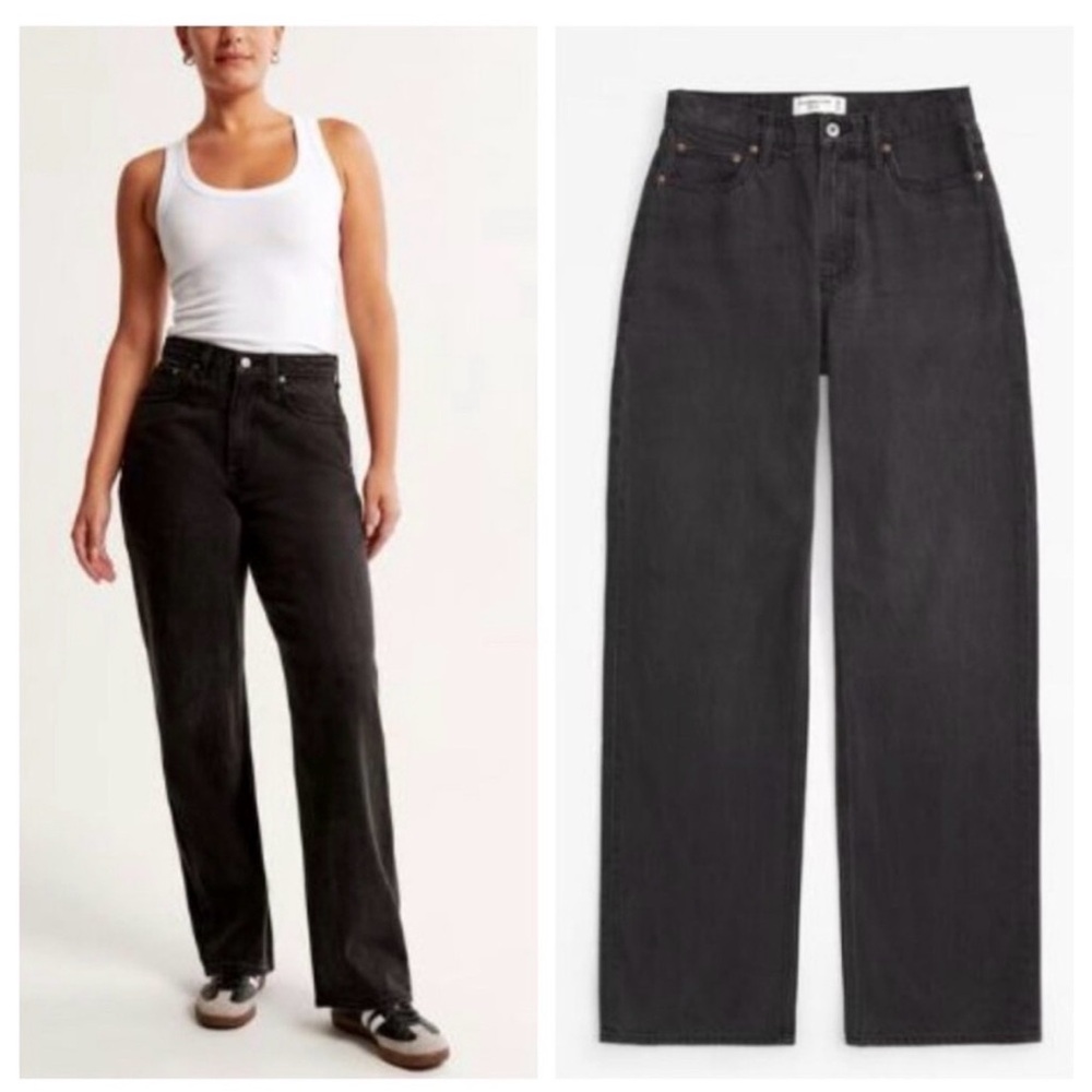 Abercrombie & Fitch Black The Loose High Rise Jeans Size 29 / 8 regular